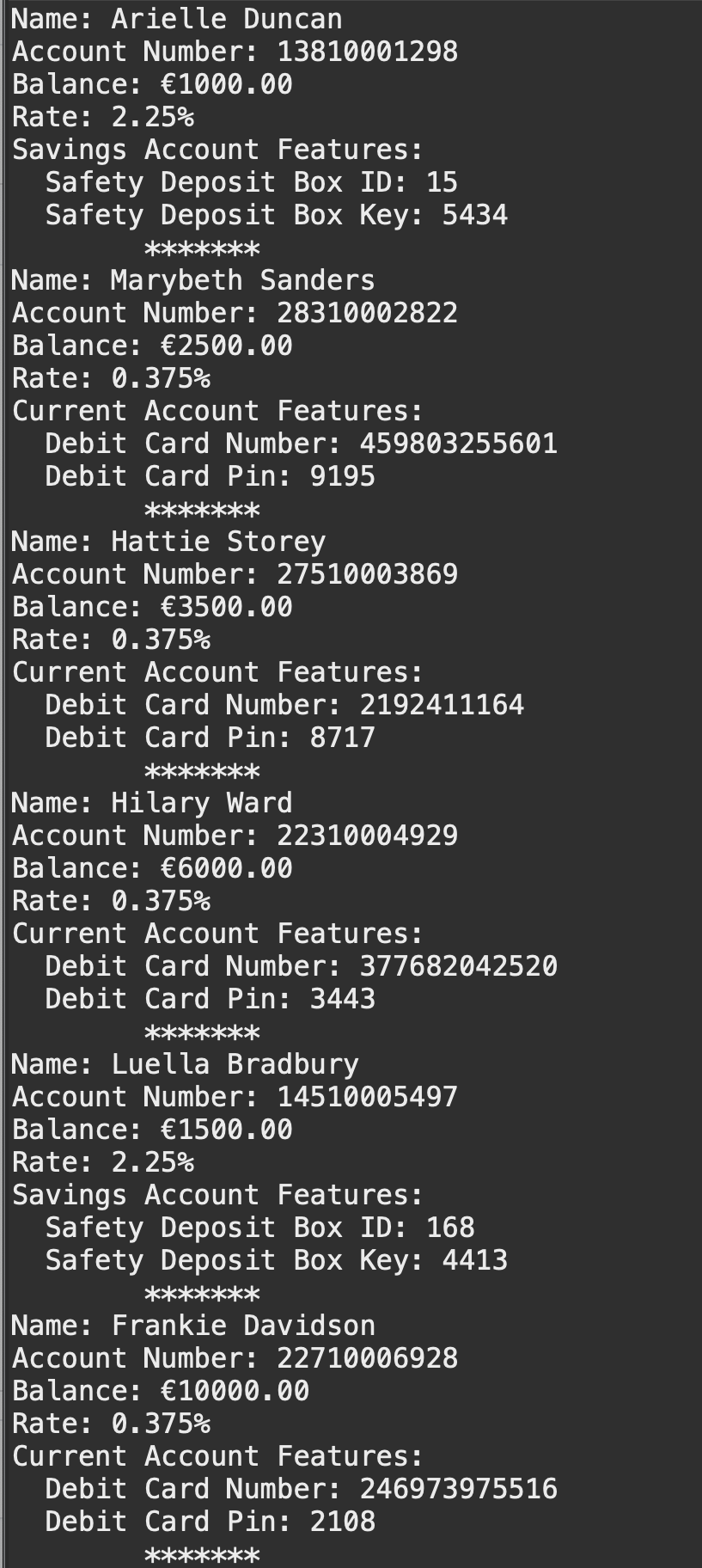 GitHub - jacqueline-walsh/bank-account: Java Bank Account Application ...